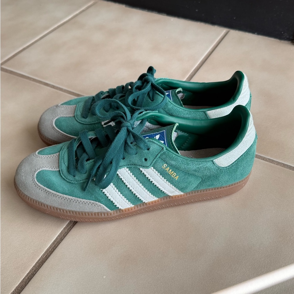 Adidas Sneakers - Teal and White